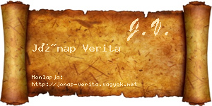 Jónap Verita névjegykártya